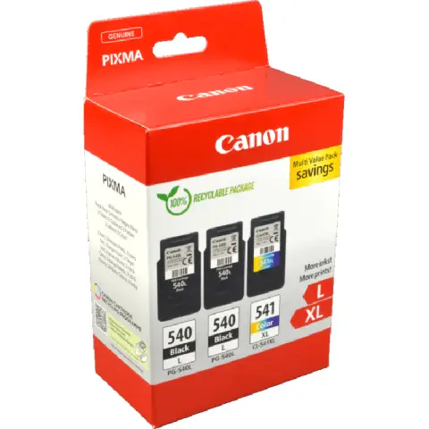 Zestaw dwóch tuszy  Canon PG540 L 2szt./CL541XL 1sz do Pixma MG-2150/3150 | CMYK